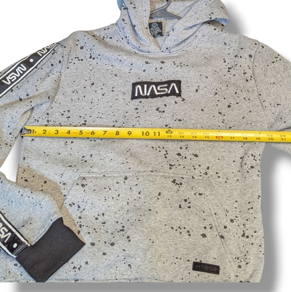 WT02 NASA Hoodie with splatter pattern size S - Picture 6 of 7